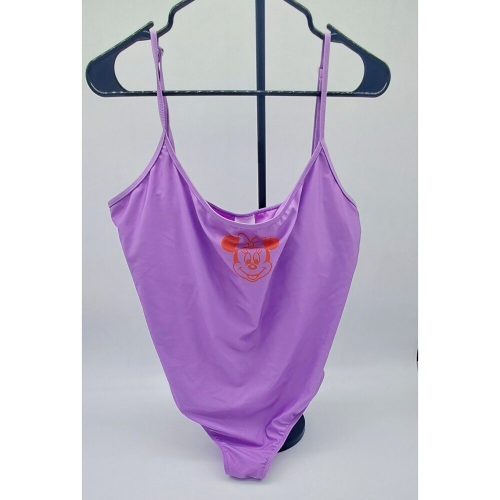 Disney Parks Swimsuit Women's XL Minnie Mouse Purple One Piece Swimwear